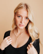 Load image into Gallery viewer, Pearl Rosary Lariat - Shopsurgeclothing
